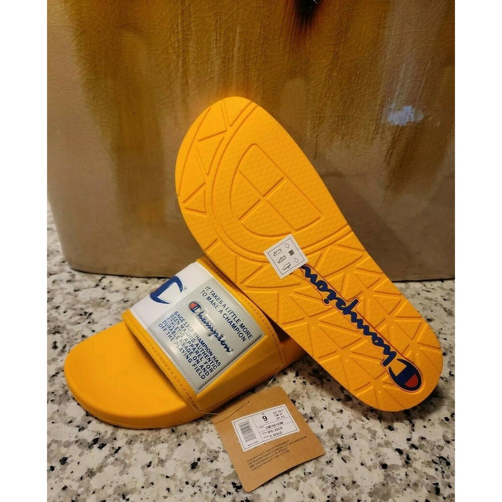 Champion Mens Ipo Jock Slides Gold Cm100143m Size 9 View 5